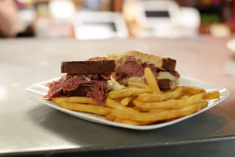 Reuben with fries